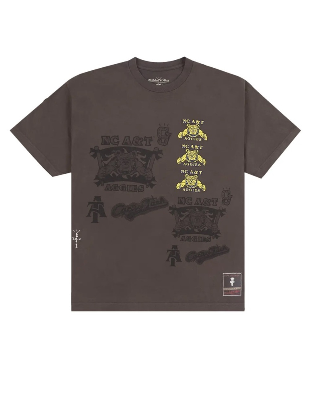 Cactus Jack Travis Scott Mitchell & Ness North Carolina A&T University Seal Tee